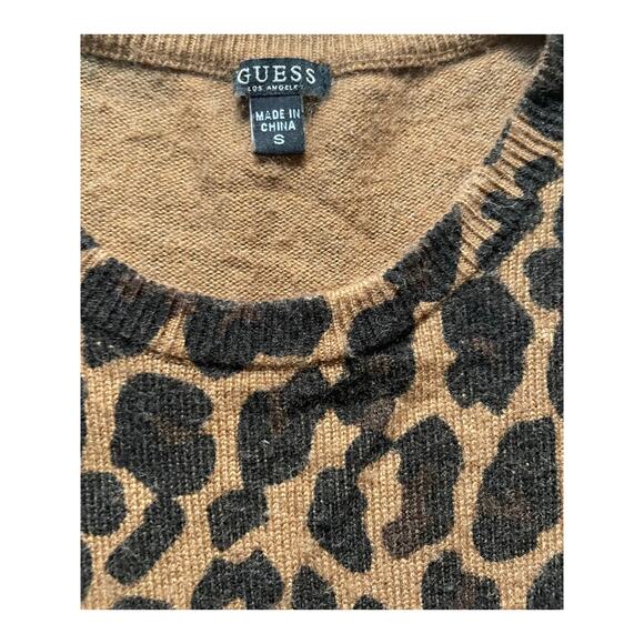Guess Womens/Teen Leopard Print Sweater Size Small - Picture 5 of 7